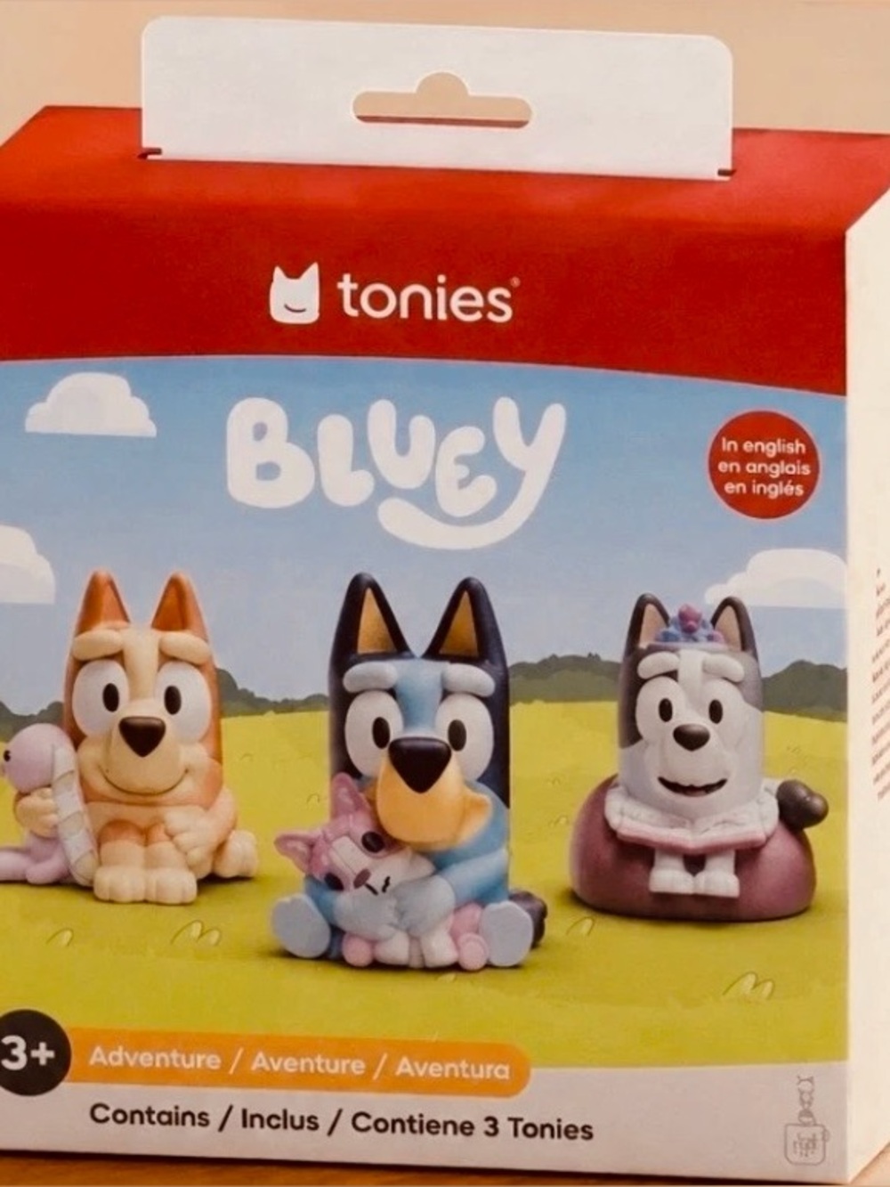 Tonies Bluey Character Pack - Tonies Brand Blue, Peach, Purple